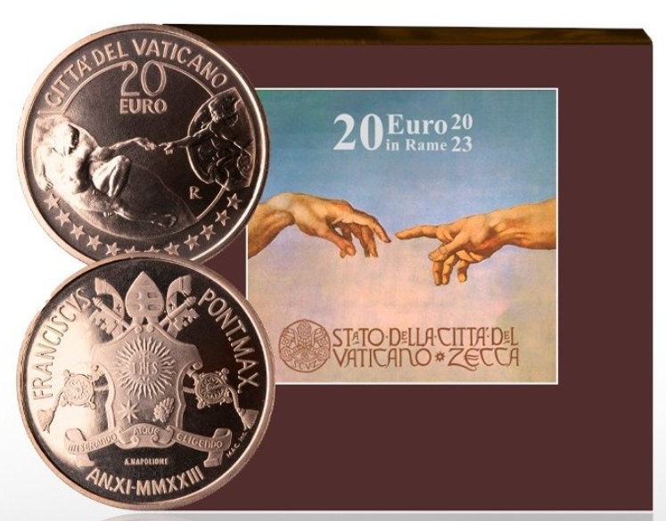 20€ AO 2023 Creacin del hombre de Miguel Angel